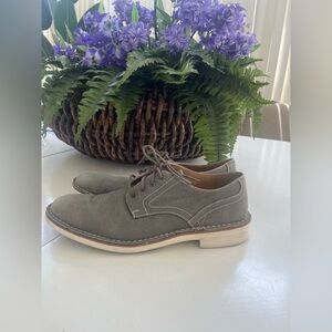 John Varvatos star USA, gray canvas lace up oxford men’s 9.5 M 6960